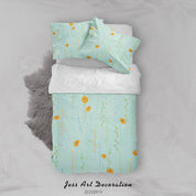 3D Floral Leaf Green Quilt Cover Set Bedding Set Duvet Cover Pillowcase 178