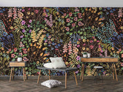 3D Watercolor Colorful Floral Leaves Wallpaper Wall Mural Wall Decor Wall Art Wall Sticker Remoable Wallpaper LQH