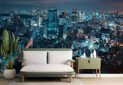 3D Night City Tall Buildings View Wall Mural Wallpaper GD 4752- Jess Art Decoration