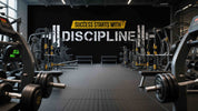 3D Gym Fitness Gymnasium Dumbbell Wall Mural Wallpaper 35