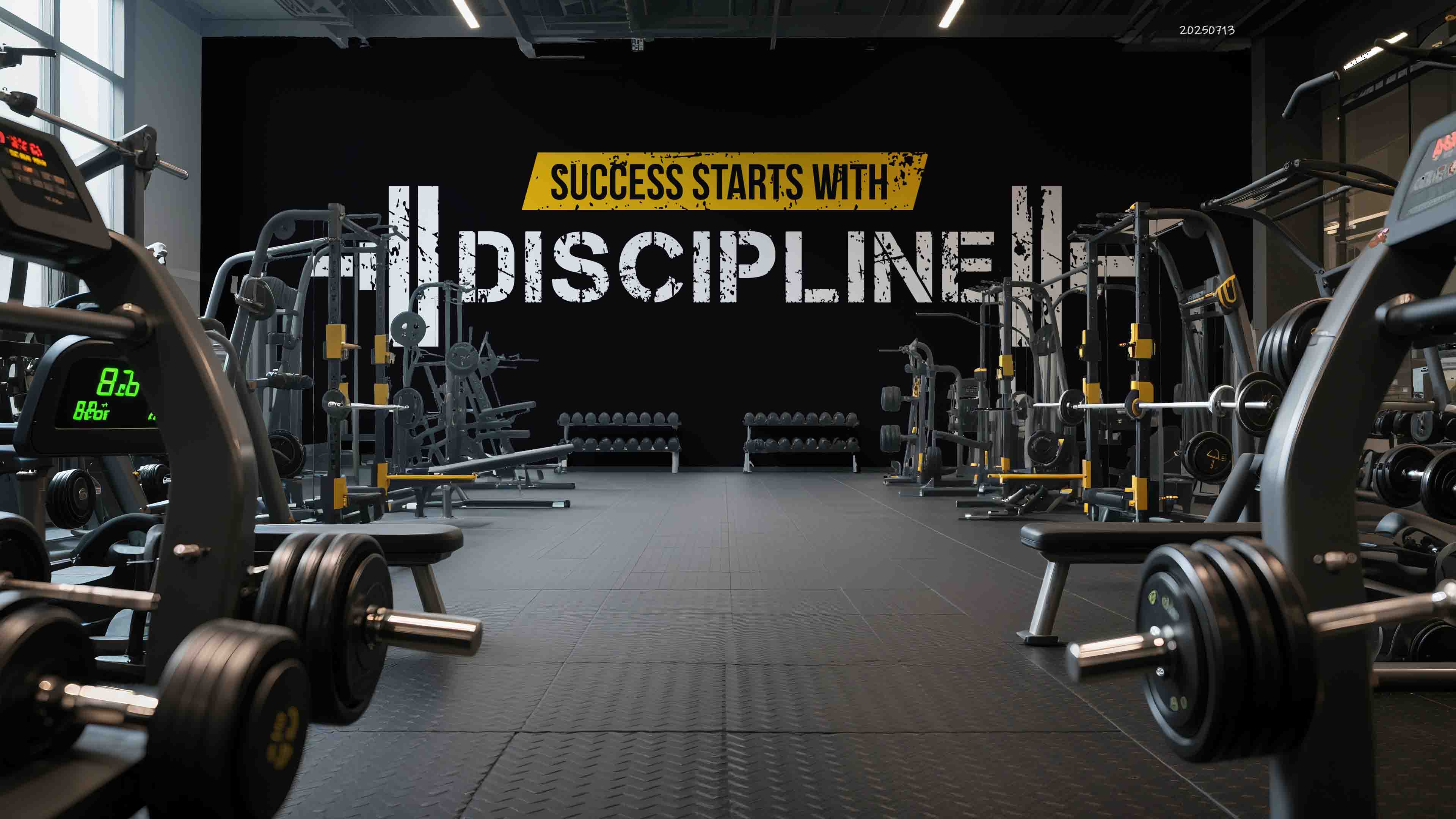 3D Gym Fitness Gymnasium Dumbbell Wall Mural Wallpaper 35