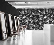3D Barber Shop Hair Salon Haircut Specialist Wall Mural Wallpaper 4