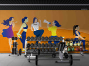 3D Gym Fitness Gymnasium Wall Mural Wallpaper 28