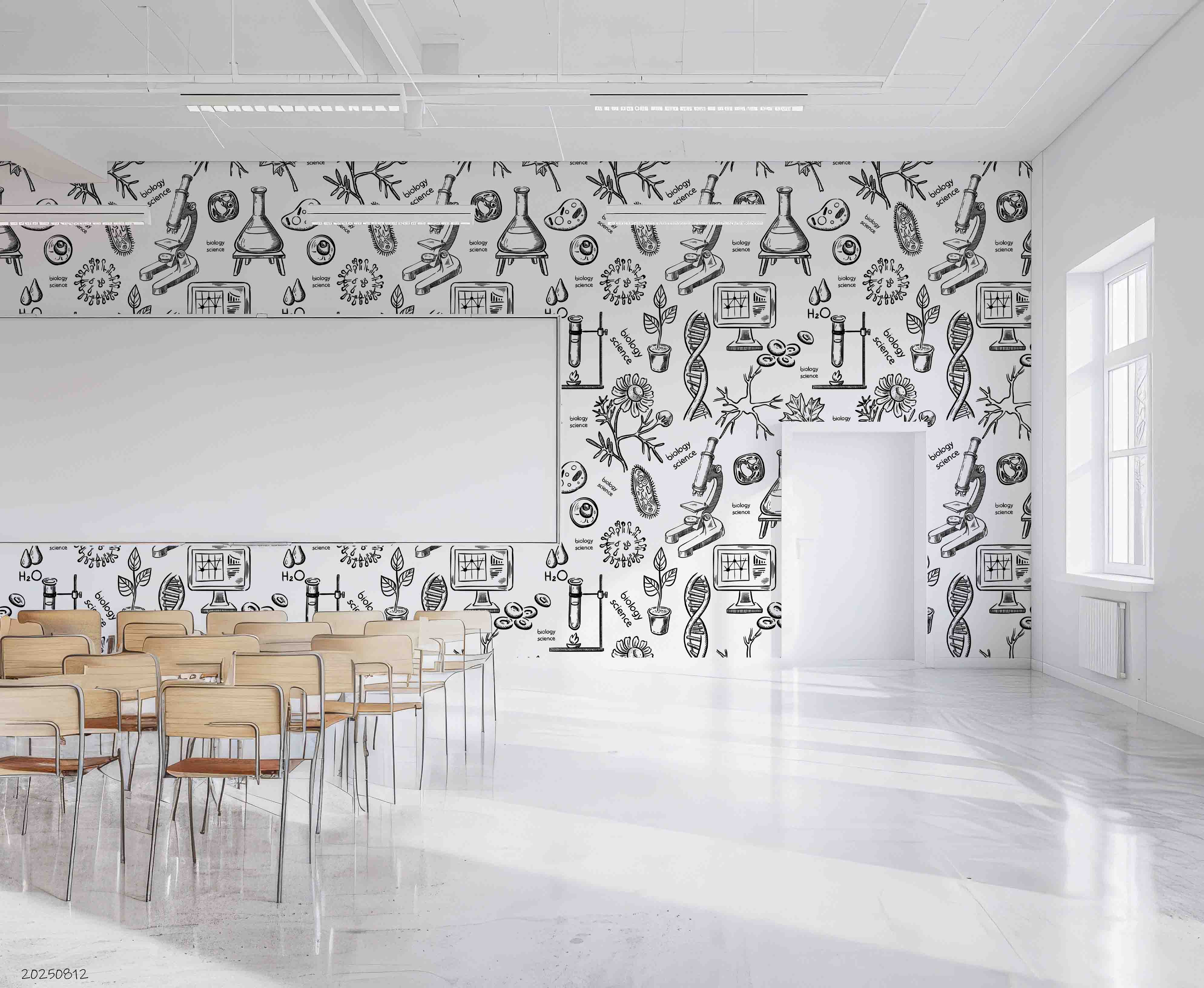 3D School STEM Science Lab Classroom Teaching Aid Chemistry Wall Mural Wallpaper 55