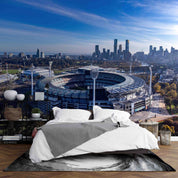 3D City Architecture Stadium Cloud Sky Wall Mural Wallpaper YXL 555
