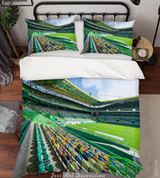 3D Sporting Lisbon Football Field Spectator Seats Quilt Cover Set Bedding Set Duvet Cover Pillowcase 805