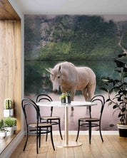 3D Magic Unicorn Nature Landscape Wall Mural Wallpaper GD 5329- Jess Art Decoration