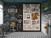 3D Vintage Cafe Restaurant Menu Wall Mural Wallpaper GD 5537- Jess Art Decoration