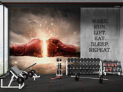 3D Gym Fitness Gymnasium Boxing Wall Mural Wallpaper 32