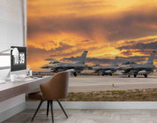 3D Anatolia Eagle Air Force Exercise 2021 F16 Fighter Wall Mural Wallpaper GD 5389- Jess Art Decoration