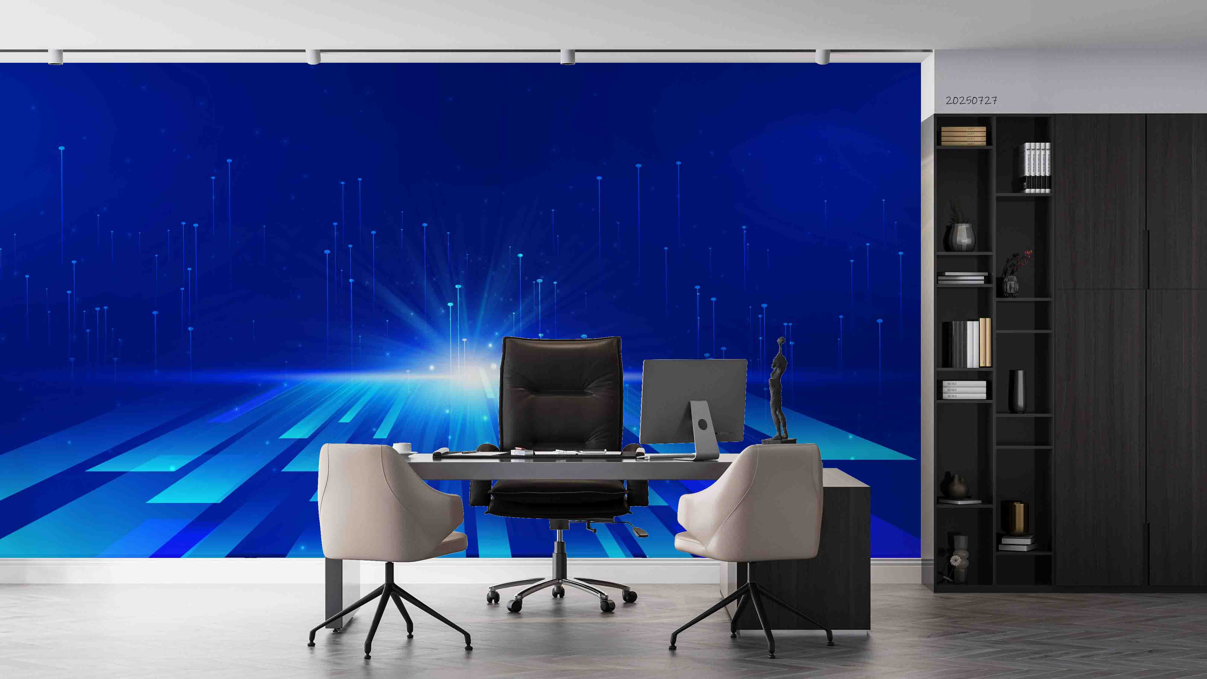 3D Office Business Commerce Technology Mdern Wall Mural Wallpaper 34