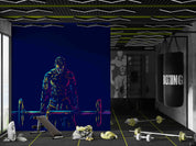 3D Gym Fitness Gymnasium Dumbbell Wall Mural Wallpaper 29