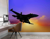 3D Jet Airplane Sky Background Wall Mural Wallpaper GD 5479- Jess Art Decoration
