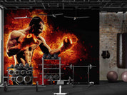3D Gym Fitness Boxing Wall Mural Wallpaper 8