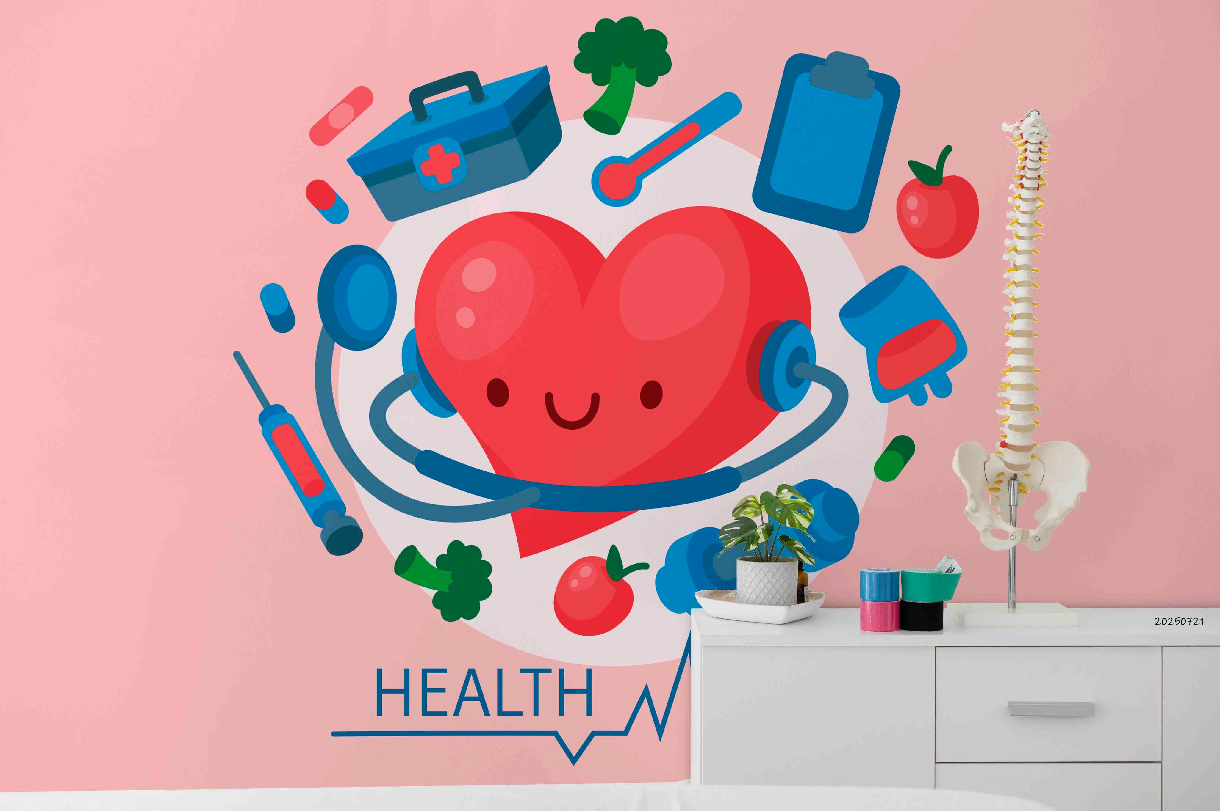 3D Clinic Hospital Rehabilitation Center Medical Healthcare Wall Mural Wallpaper 32