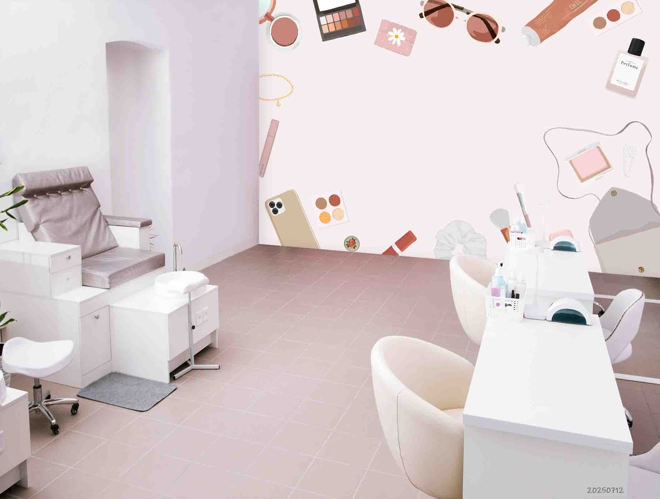 3D Salon Shop Beauty Salon Manicure Set Manicure Tools Wall Mural Wallpaper 20