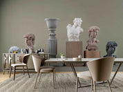 3D Sculpture Head Cup Wall Mural Wallpaper YXL 2425