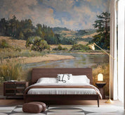 3D Nature Landscape Oil Painting Wallpaper Wall Mural Wall Decor Wall Art Wall Sticker Remoable Wallpaper LQH
