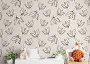3D Abstract Floral Leaf Pattern Wall Mural Wallpaper GD 4024- Jess Art Decoration