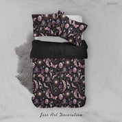 3D Moon Star Floral The Earth Quilt Cover Set Bedding Set Duvet Cover Pillowcase 604
