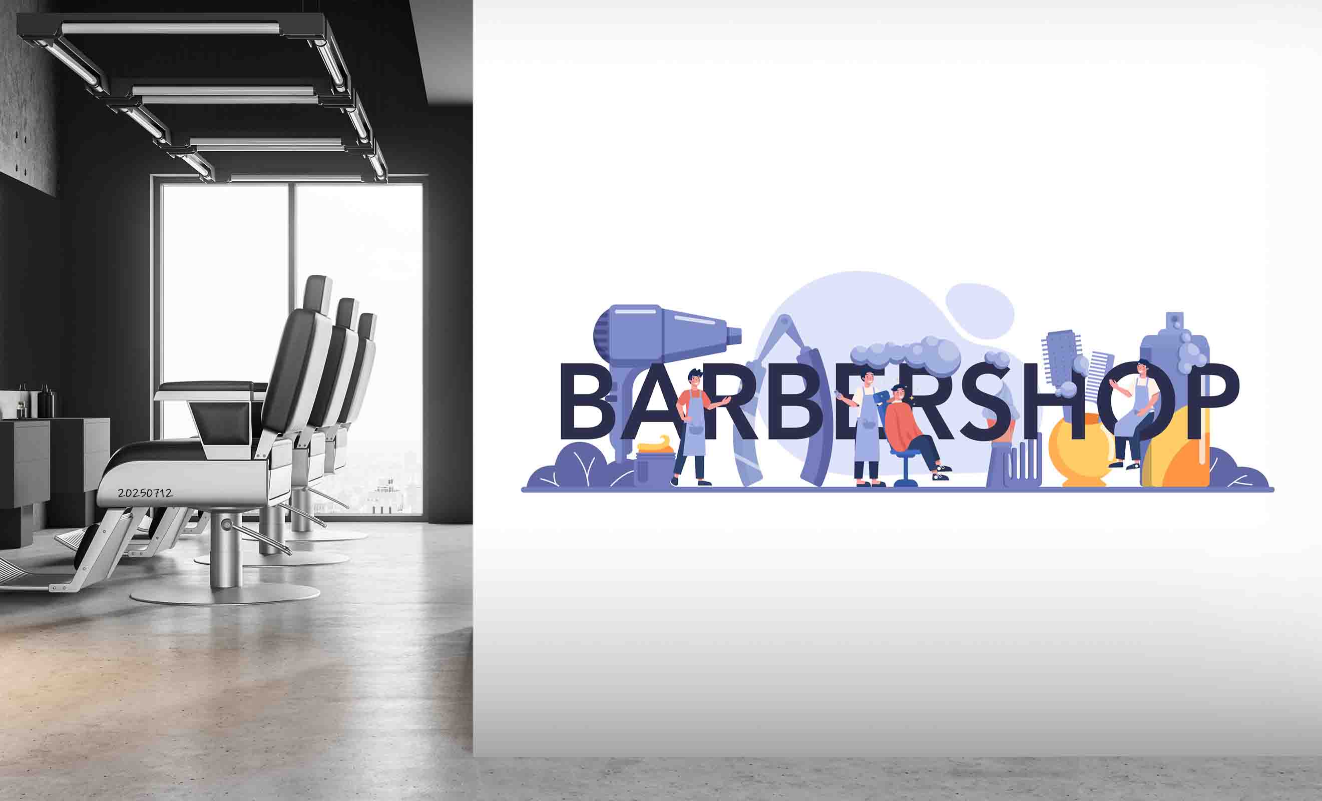 3D Salon Shop Beauty Salon Barber Shop Wall Mural Wallpaper 57