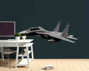 3D Military Fighter F16 Art Illustration Wall Mural Wallpaper GD 5376- Jess Art Decoration