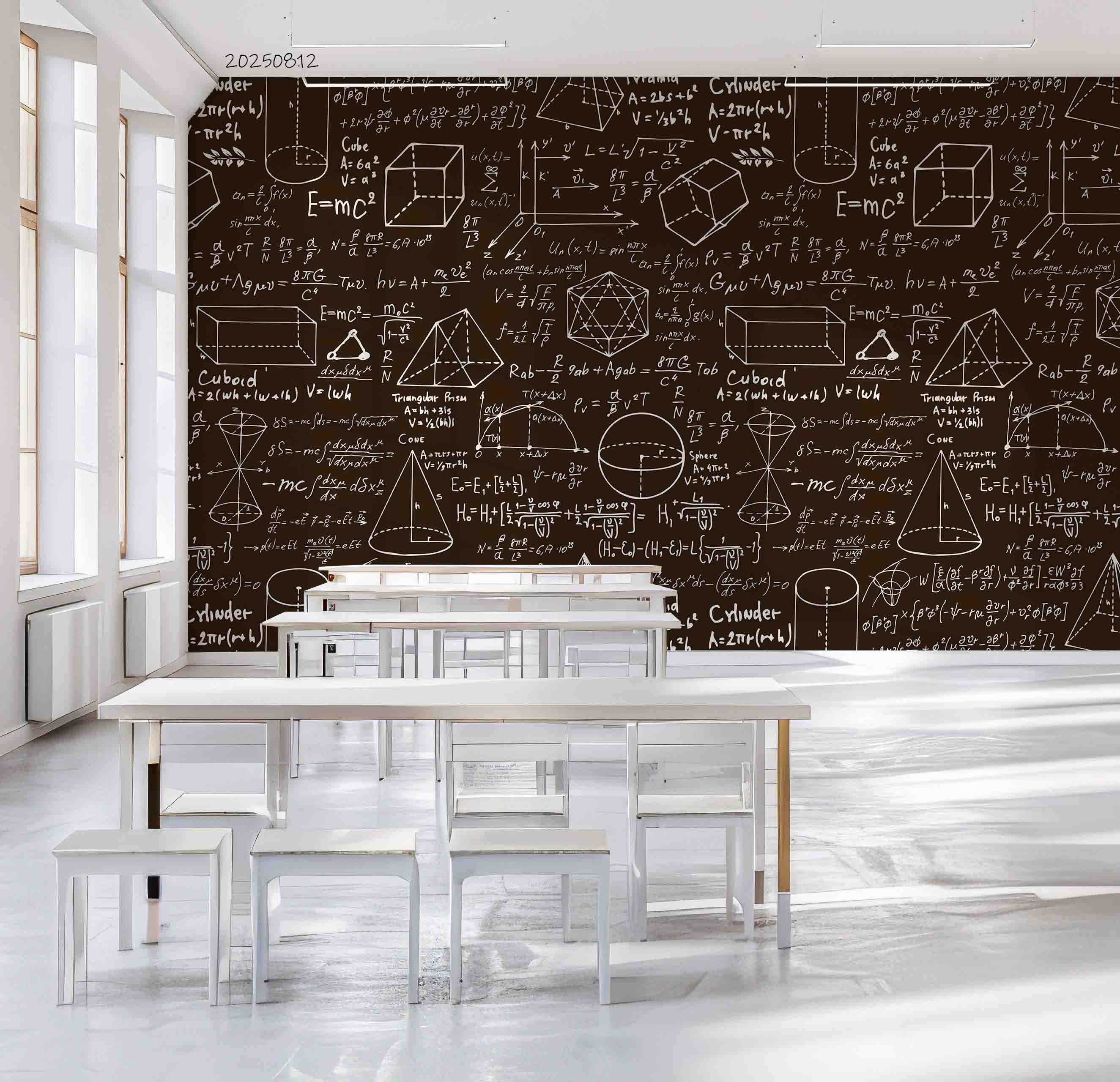 3D School STEM Science Lab Classroom Teaching Aid Math Wall Mural Wallpaper 16