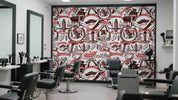 3D Barber Shop Hair Salon Haircut Specialist Wall Mural Wallpaper 3