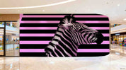 3D Retail Shop Store Market Trade Zebra Wall Mural Wallpaper 12