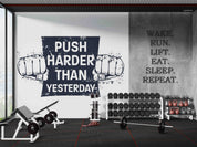 3D Gym Fitness Gymnasium Dumbbell Wall Mural Wallpaper 55