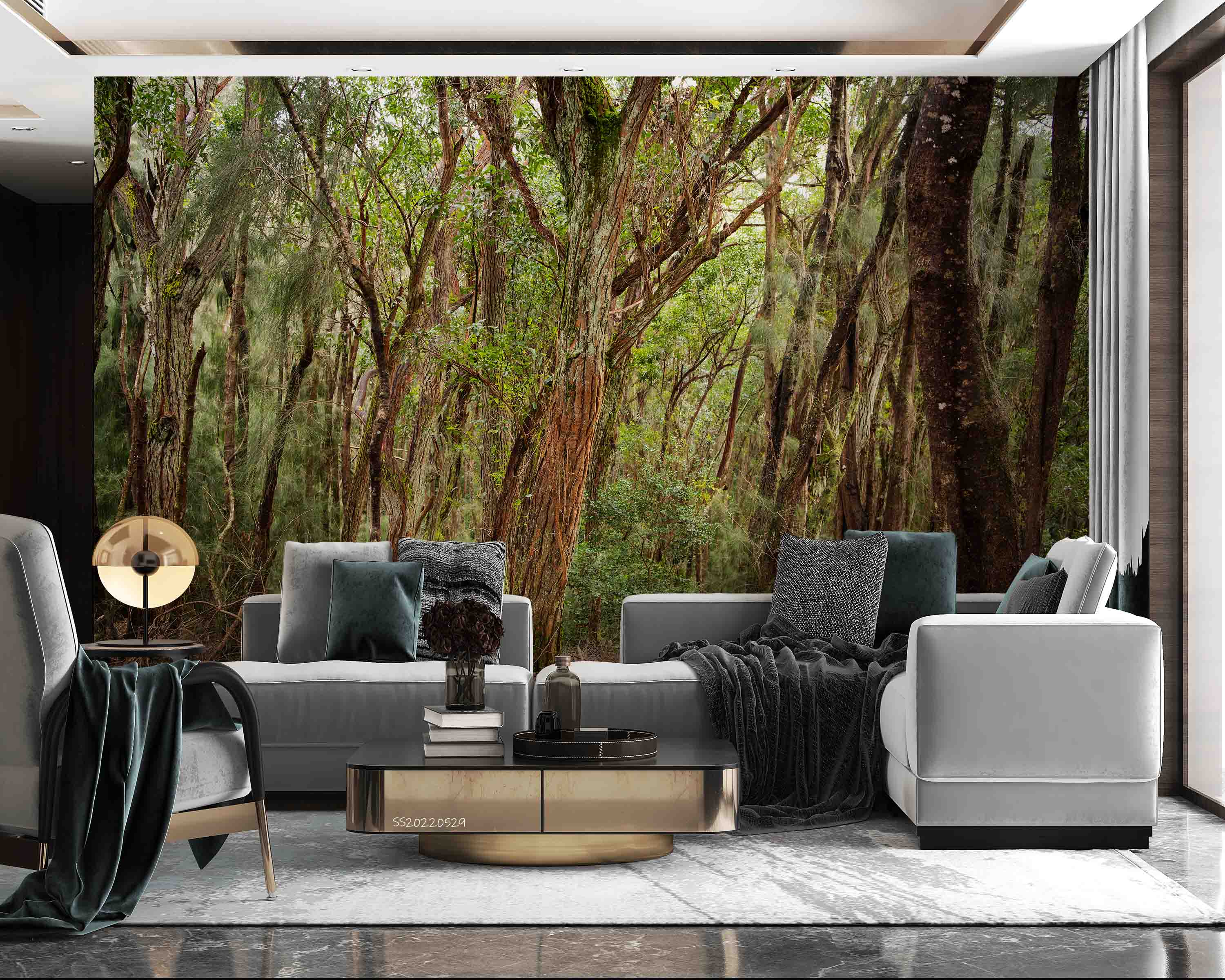 3D Strange Ironwood Forest Wall Mural Wallpaper GD 4286- Jess Art Decoration