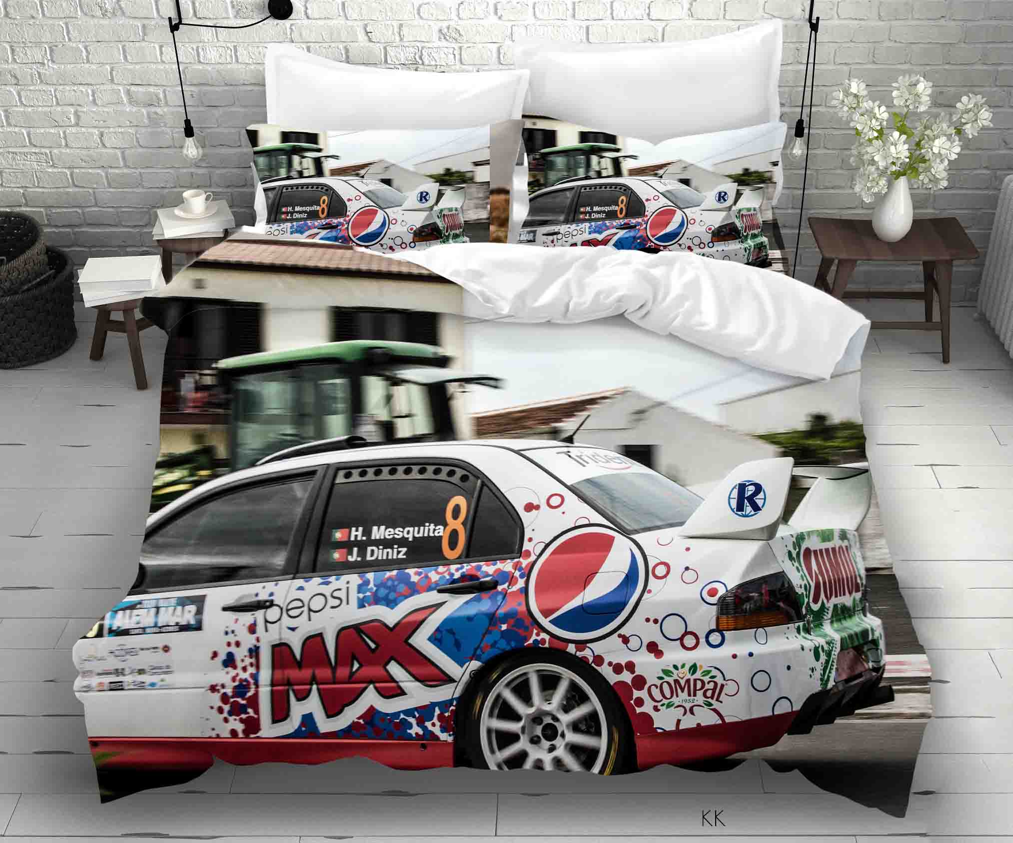 3D Automobile House Quilt Cover Set Bedding Set Duvet Cover Pillowcase 442