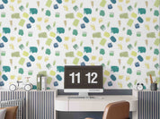 3D Abstract Green Graffiti Pattern Wallpaper Wall Mural Wall Decor Wall Art Wall Sticker Remoable Wallpaper