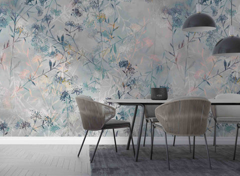 3D Vintage Branch Leaves Floral Wall Mural Wallpaper GD 4615- Jess Art Decoration