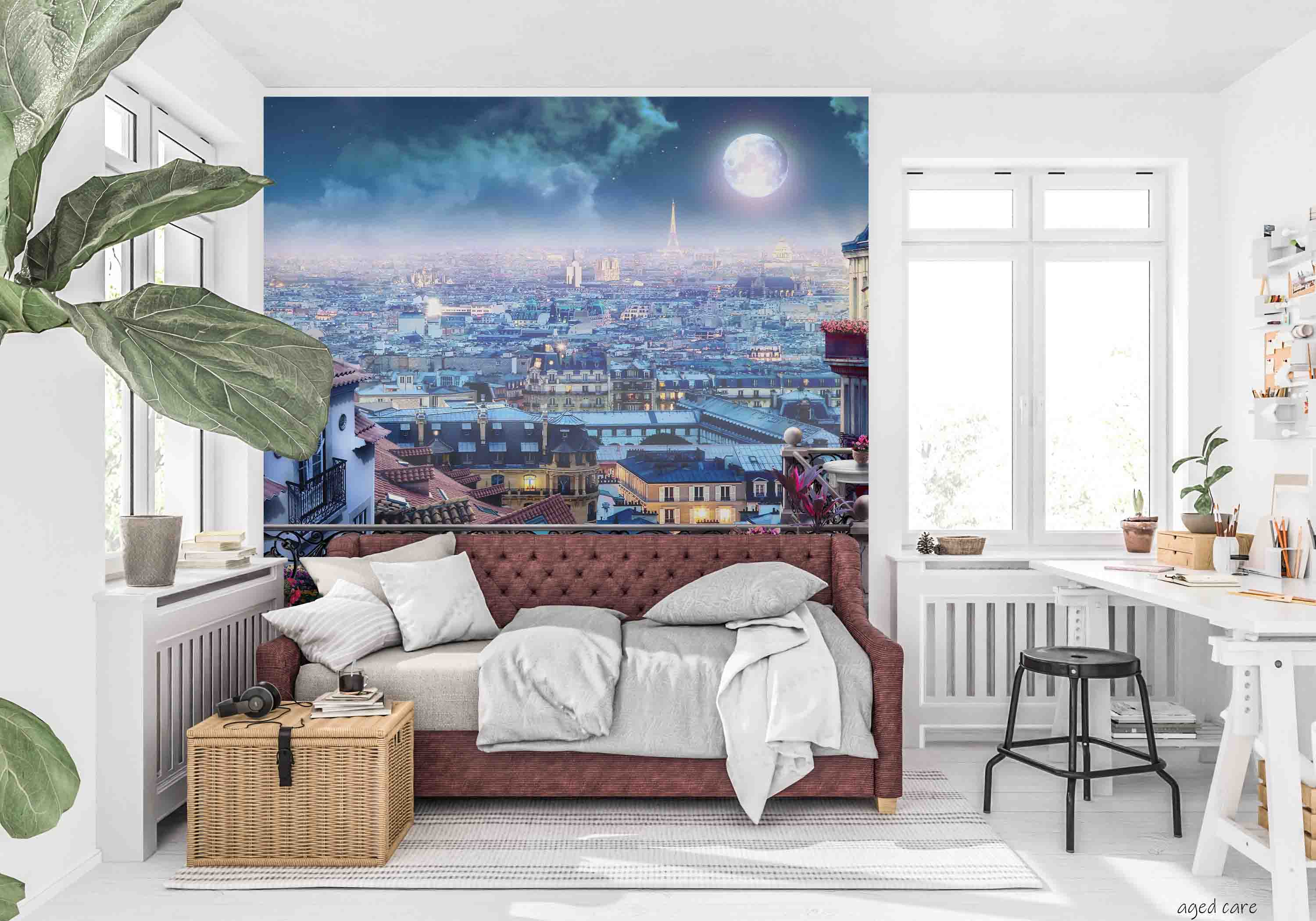 3D Aged Care Retirement Home Gerocomium Rest Home Cityscape Wall Mural Wallpaper 14