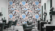 3D Salon Shop Beauty Salon Barber Shop Pattern Wall Mural Wallpaper 66