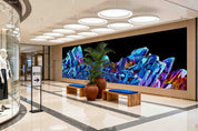3D Retail Shop Store Market Trade Crystal Blue Wall Mural Wallpaper 22