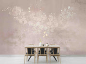 3D Abstract Grey Leaf Floral Wallpaper Wall Mural Wall Decor Wall Art Wall Sticker Remoable Wallpaper LQH 31