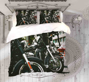 3D Motorbike Tree House Quilt Cover Set Bedding Set Duvet Cover Pillowcase 445