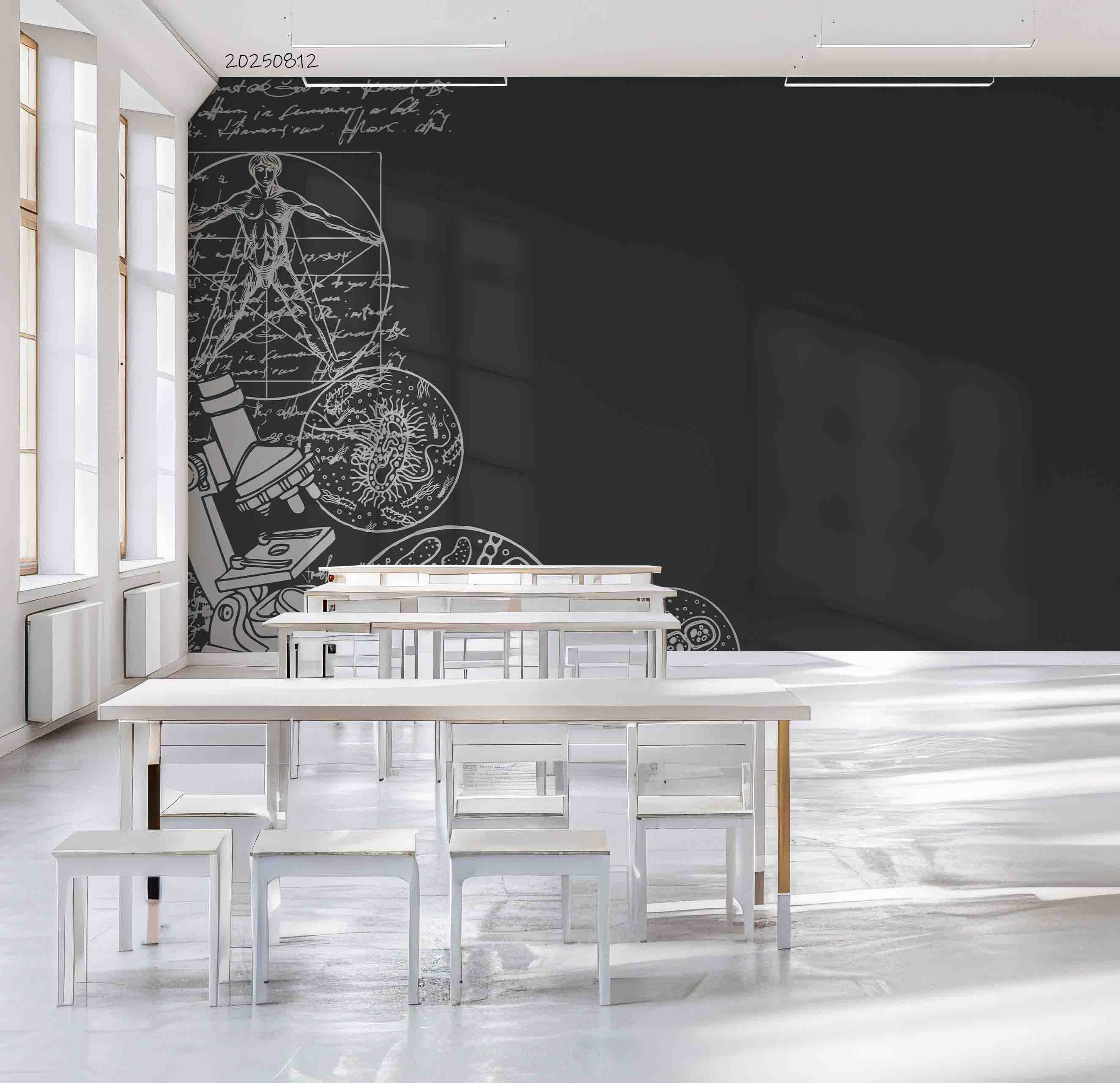 3D School STEM Science Lab Classroom Teaching Aid Biology Wall Mural Wallpaper 25