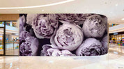 3D Retail Shop Store Market Trade Purple Floral Wall Mural Wallpaper 10