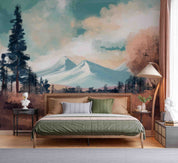 3D Hand Drawn Landscape Oil Painting Wallpaper Wall Mural Wall Decor Wall Art Wall Sticker Remoable Wallpaper 2