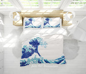 3D Sea Spindrift Wave Quilt Cover Set Bedding Set Duvet Cover Pillowcase 258