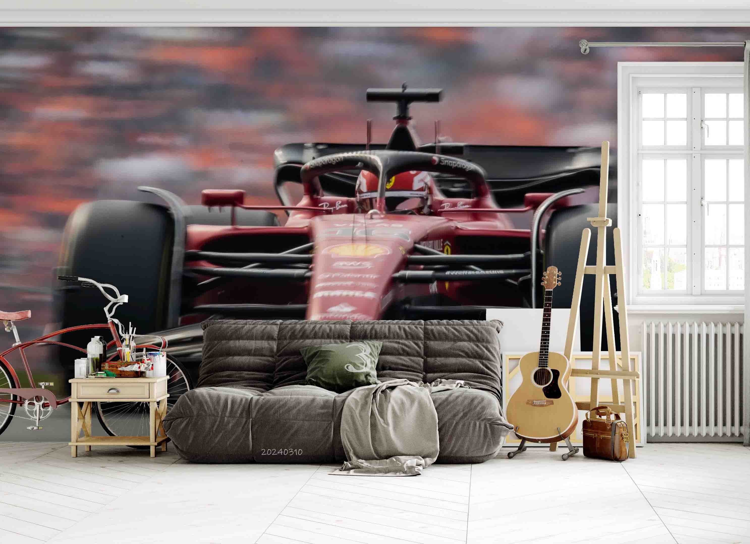 3D F1 Formula One Racing Wallpaper Wall Mural Wall Decor Wall Art Wall Sticker Remoable Wallpaper