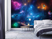 3D Starry Sky Universe Dark Blue Star Wall Mural Wallpaper YXL 20- Jess Art Decoration