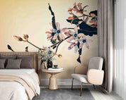 3D Hand Drawn Flower Branch Leaf Floral Wallpaper Wall Mural Wall Decor Wall Art Wall Sticker Remoable Wallpaper LQH 34