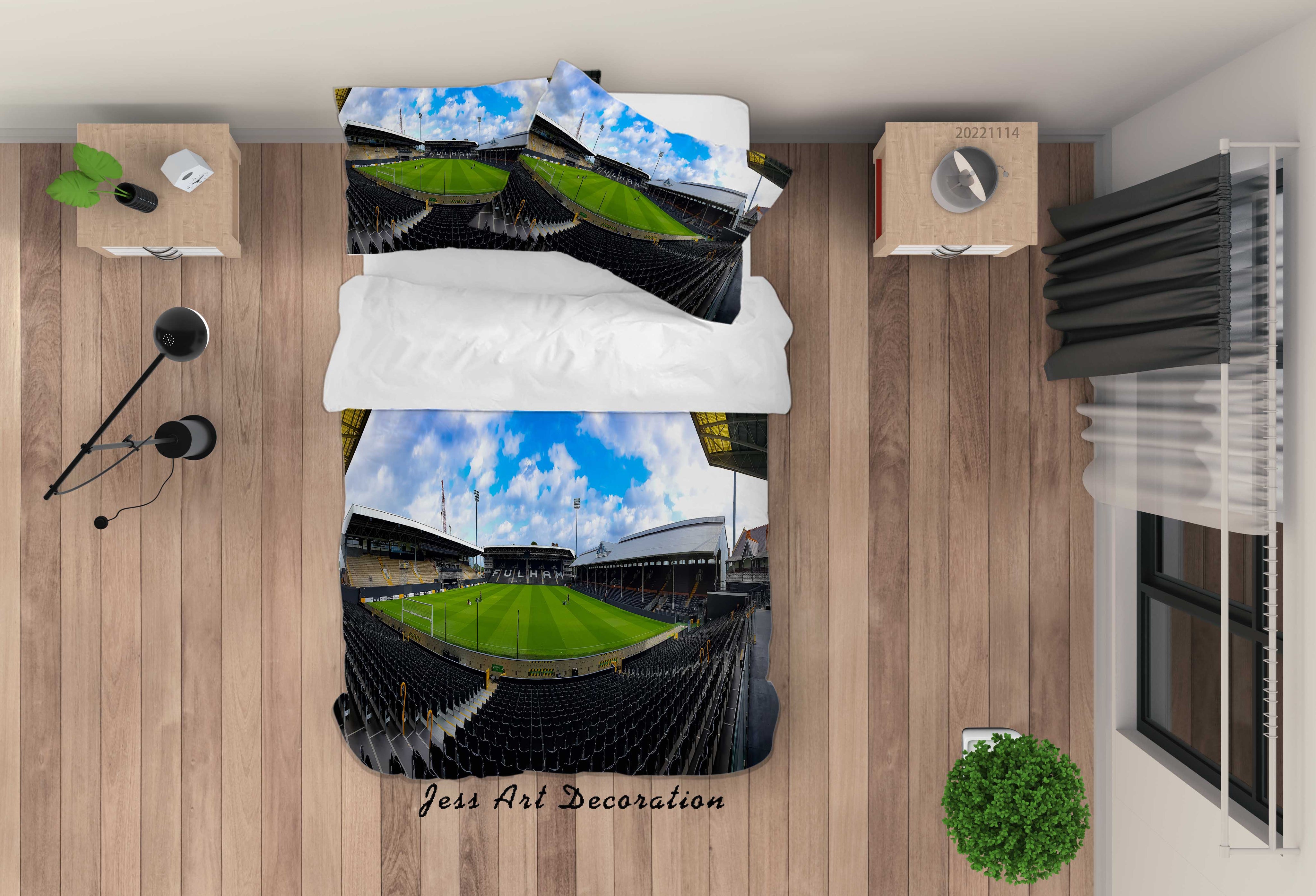 3D Everton Football Club Bluesky Cloud Quilt Cover Set Bedding Set Duvet Cover Pillowcase 902