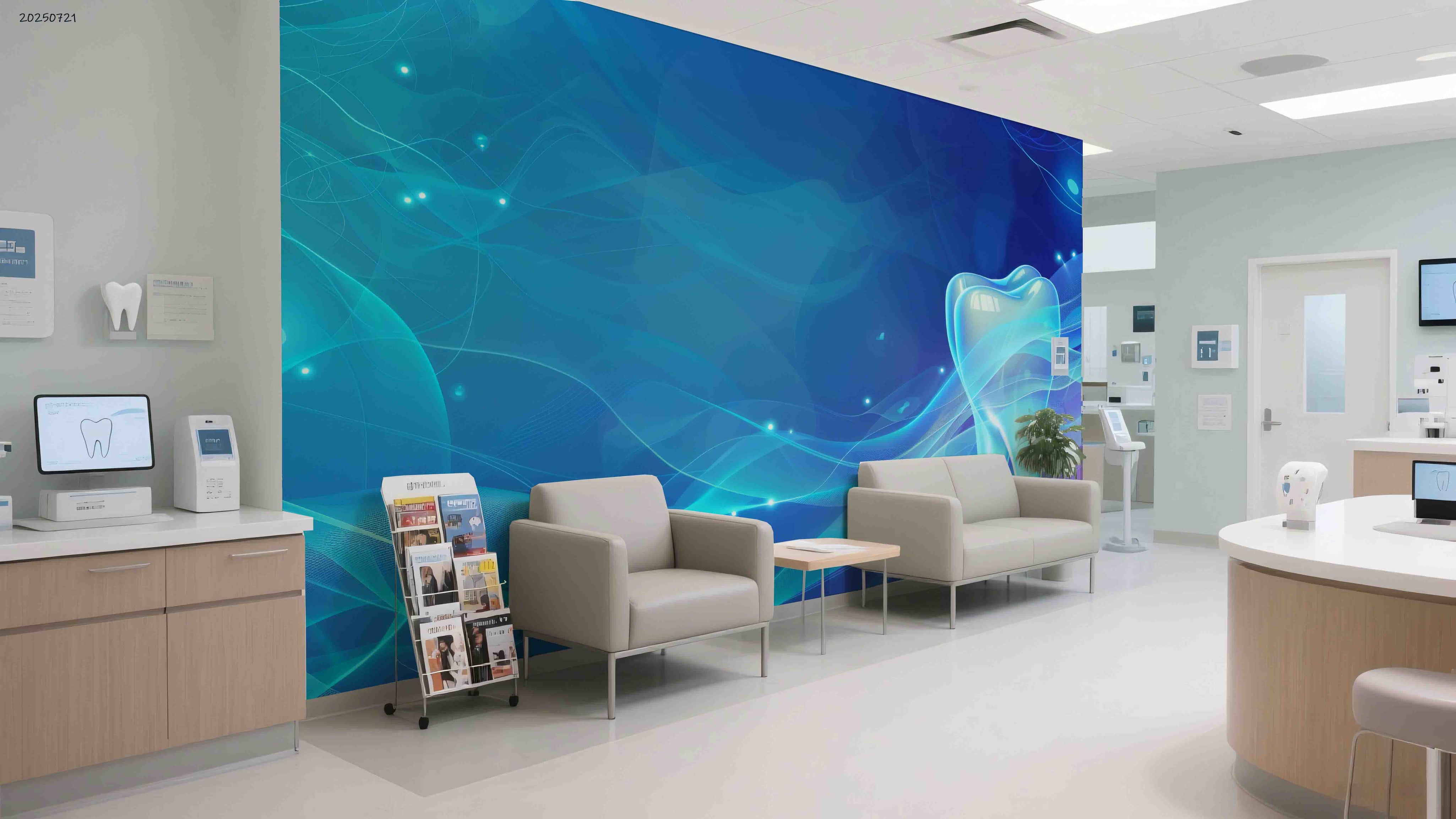 3D Dental Clinic Hospital Rehabilitation Center Stomatology Wall Mural Wallpaper JN 5