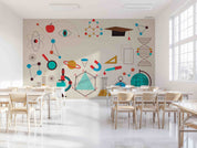 3D School STEM Science Lab Classroom Geography Teaching Aid Wall Mural Wallpaper 2