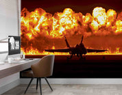 3D US Navy Blue Angels F18 Hornet Wall Mural Wallpaper GD 5477- Jess Art Decoration